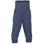 Engel Baby-Hose Wolle Blau melange | 86/92