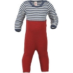 Engel Baby-Overall, Wolle BlauMelange/natur | 50/56