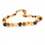 Collier d'ambre tricolor matt 