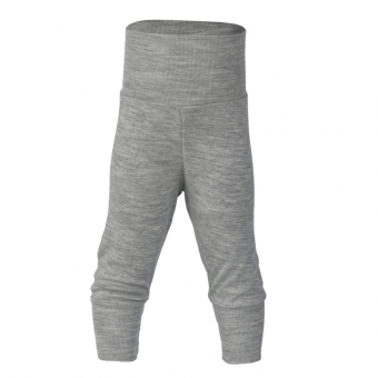 Pantalon à large ceinture laine/soie Hellgrau 91 | 50/56