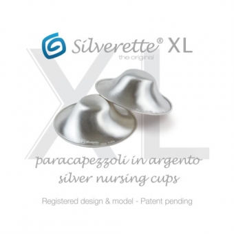Coupelles d'allaitement en argent Silverette XL 