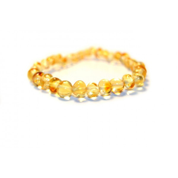 Bracelet d'ambre champagne 