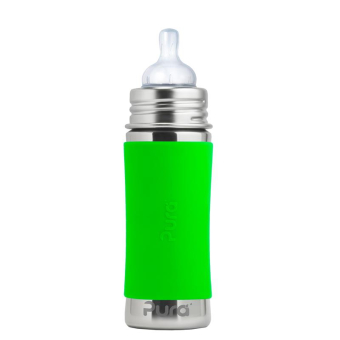Pura Babyflasche 325 ml  Weithalssauger Green X | .